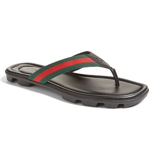 men wearing gucci flip flops|gucci slides men nordstrom.